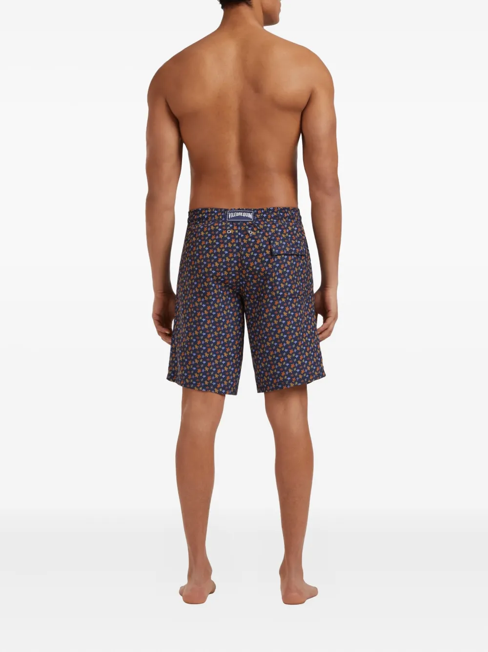 Vilebrequin Zwembroek met elastische tailleband Blauw