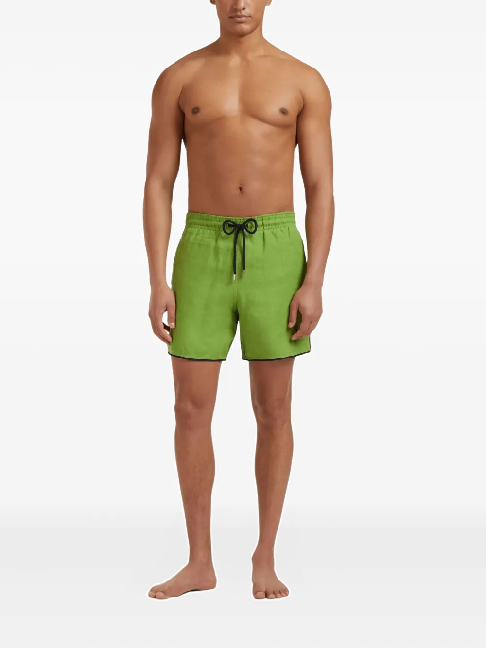 Vilebrequin drawstring piped linen swim shorts | Shorts de playa | Image 2