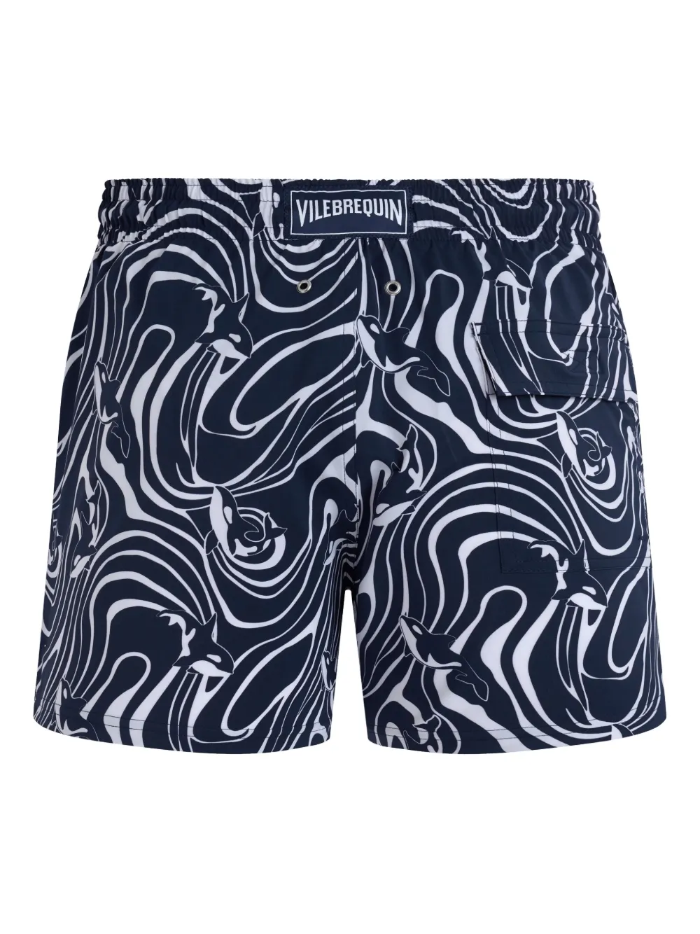 Vilebrequin Moorise Straight-leg Mid-length Printed Swim Shorts In Blue