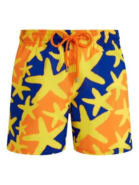 Vilebrequin shorts de playa con estrellas de mar estampadas