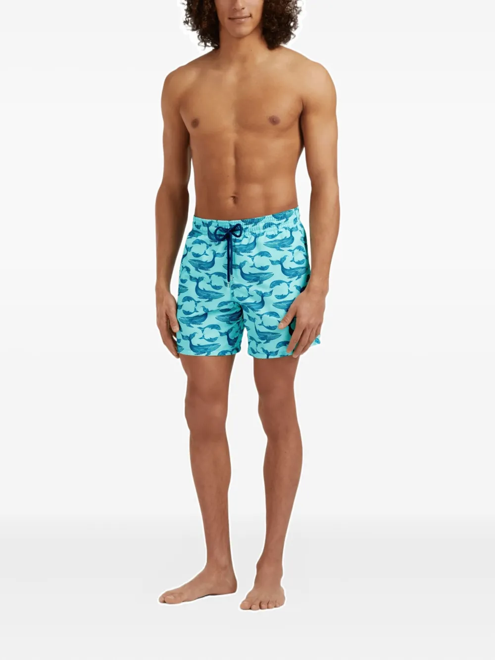 Vilebrequin Zwembroek met print Blauw