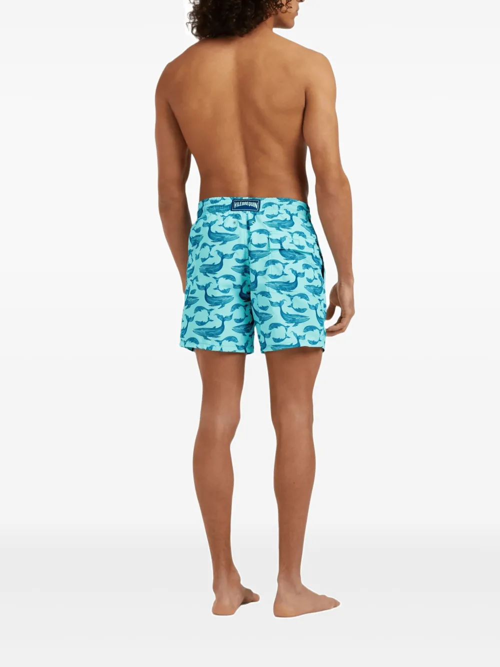 Vilebrequin Zwembroek met print Blauw