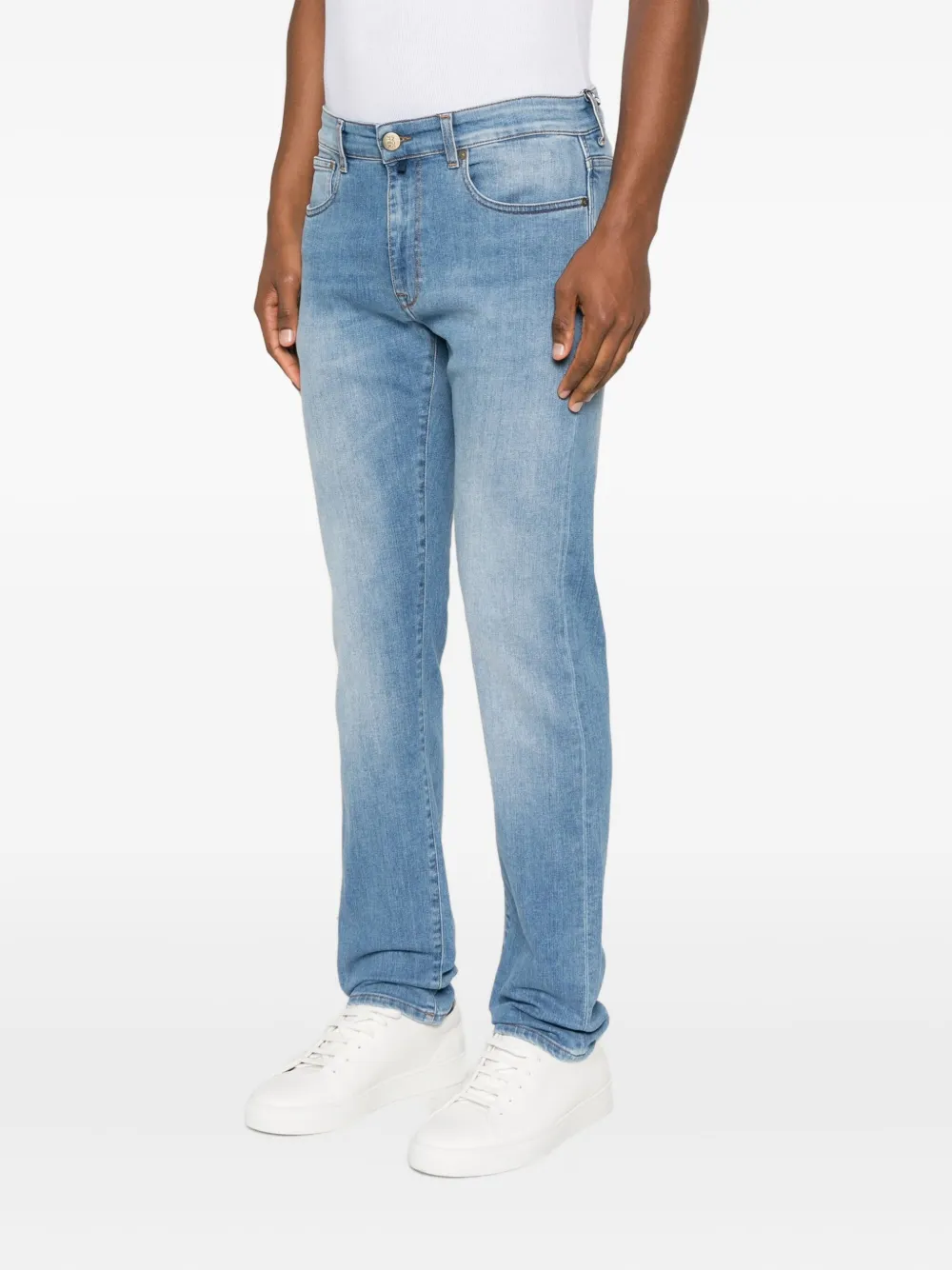 Incotex Broek met vijf zakken Blauw