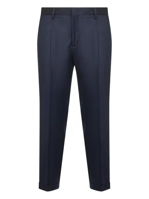 D4.0 pleated turn-up trousers