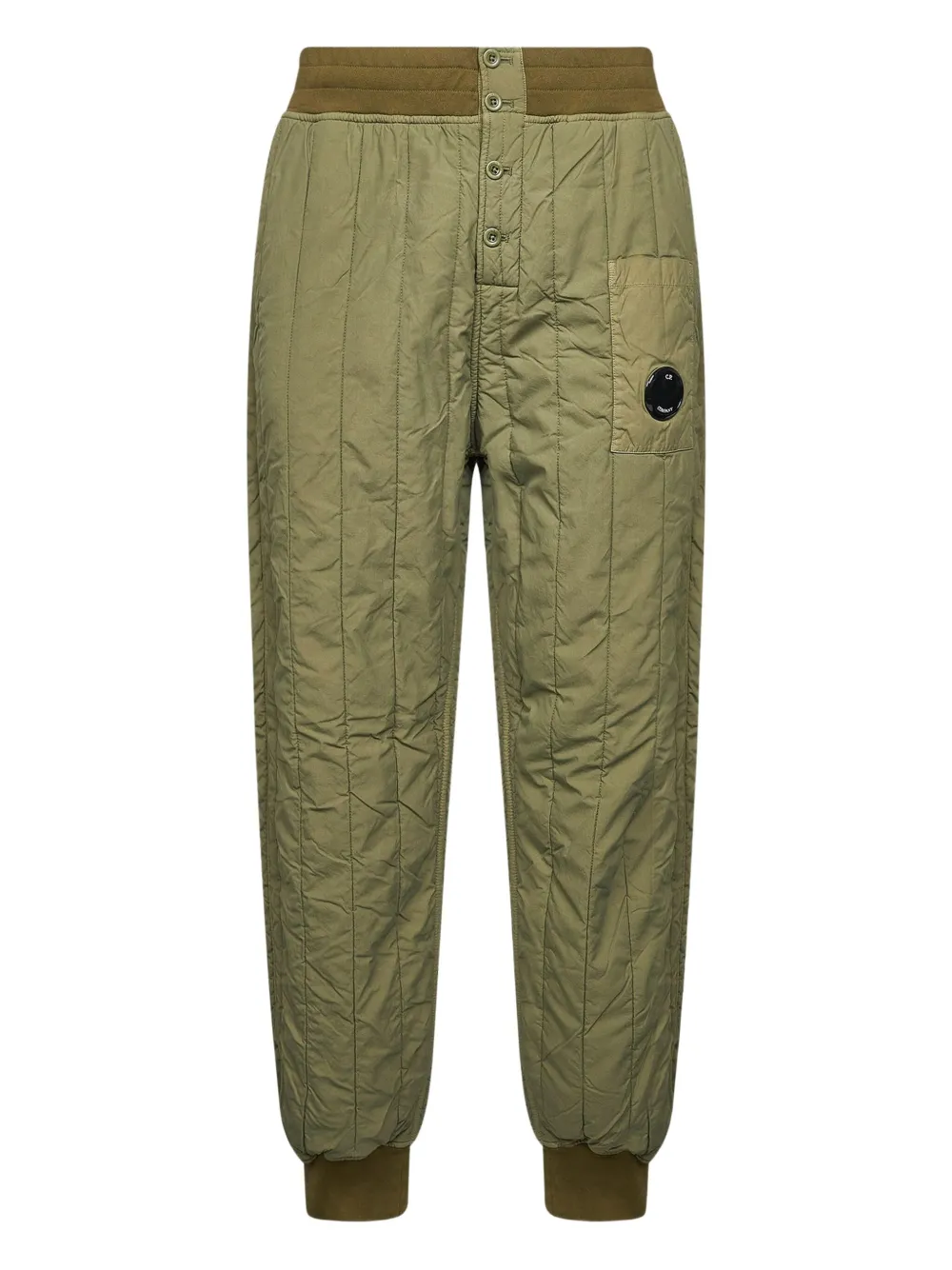 C.P. Company GD quilted patch-pocket track pants | Green | Image 1
