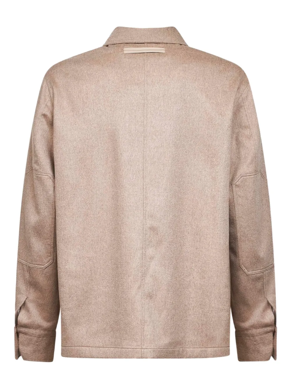 Zegna chest-pocket overshirt - Beige