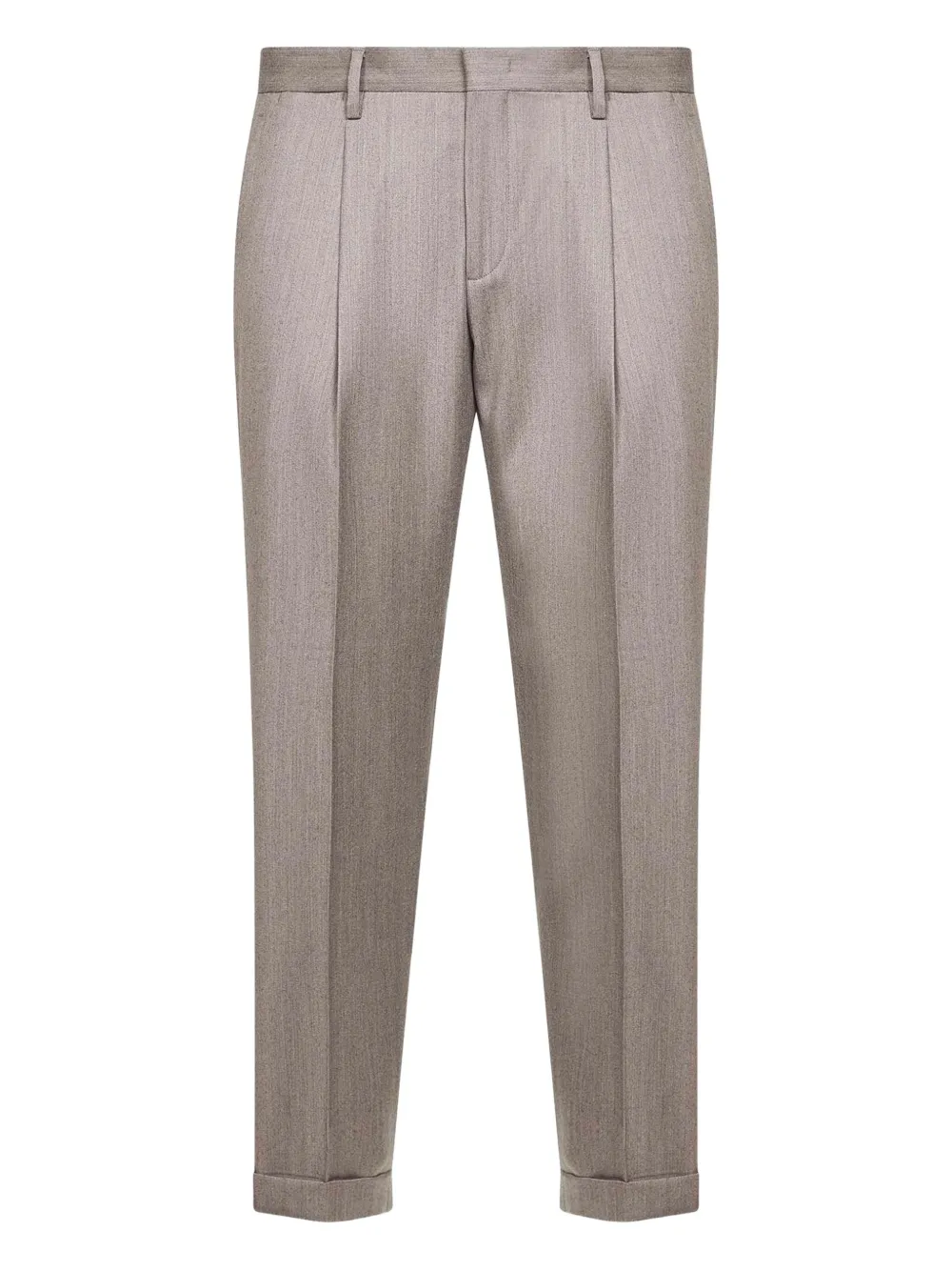 D4.0 pleat turn-up trousers | Grey | Image 1