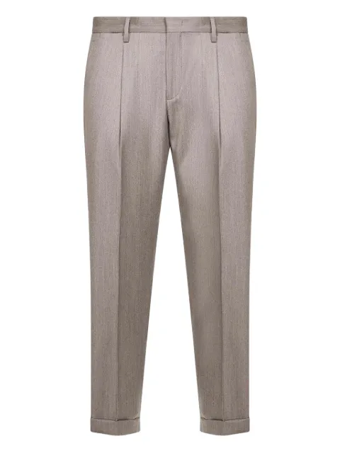 D4.0 pleat turn-up trousers