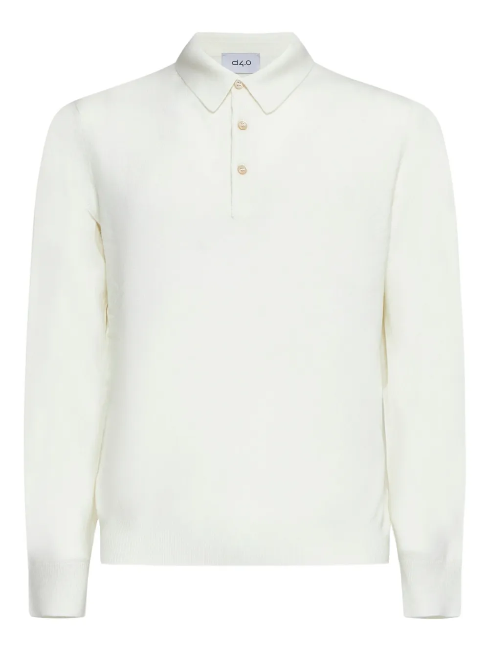 D4.0 playera tipo polo con botones | blanco | Image 1