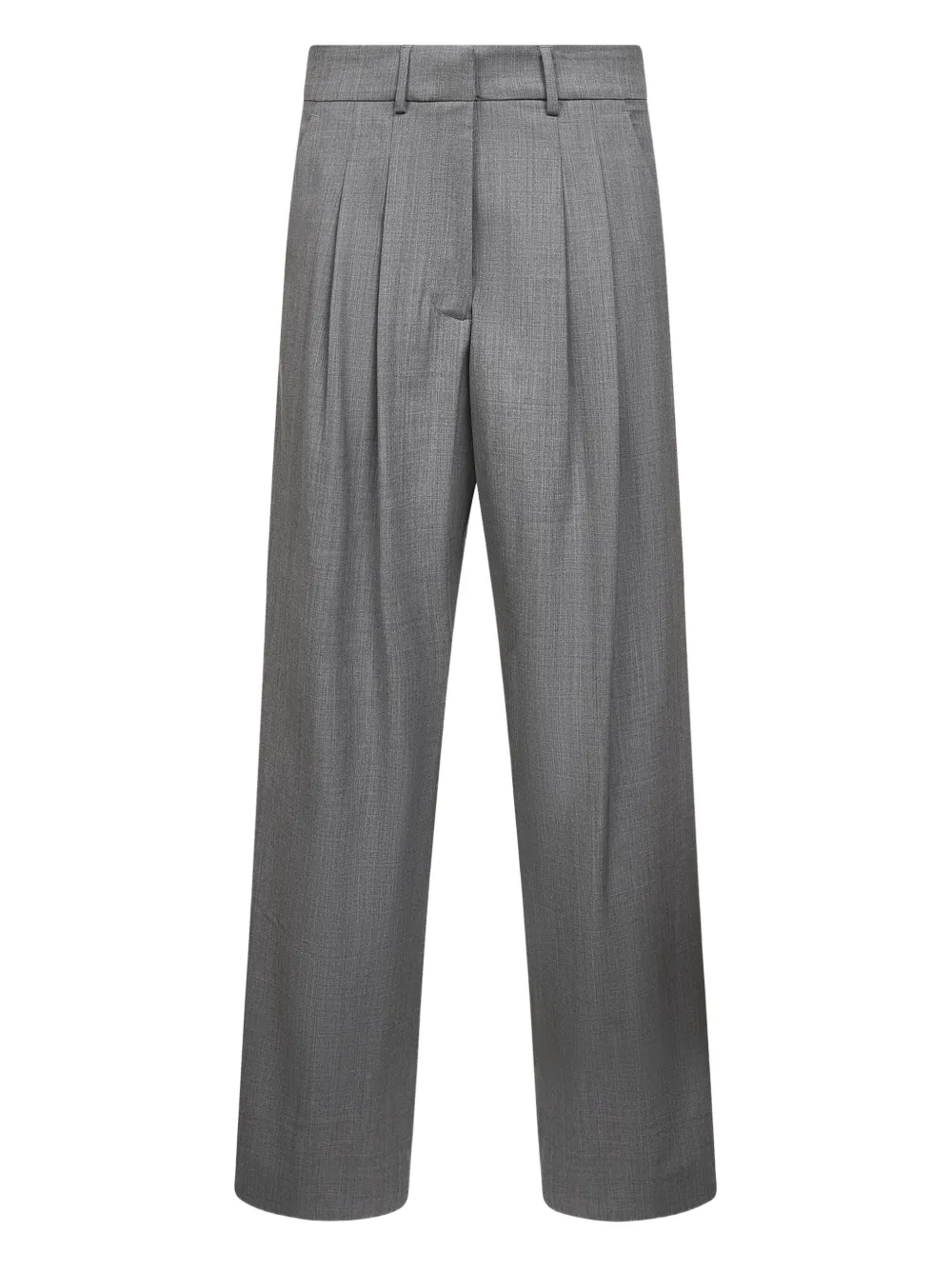 Pt Torino Pleated-front Trousers In Gray