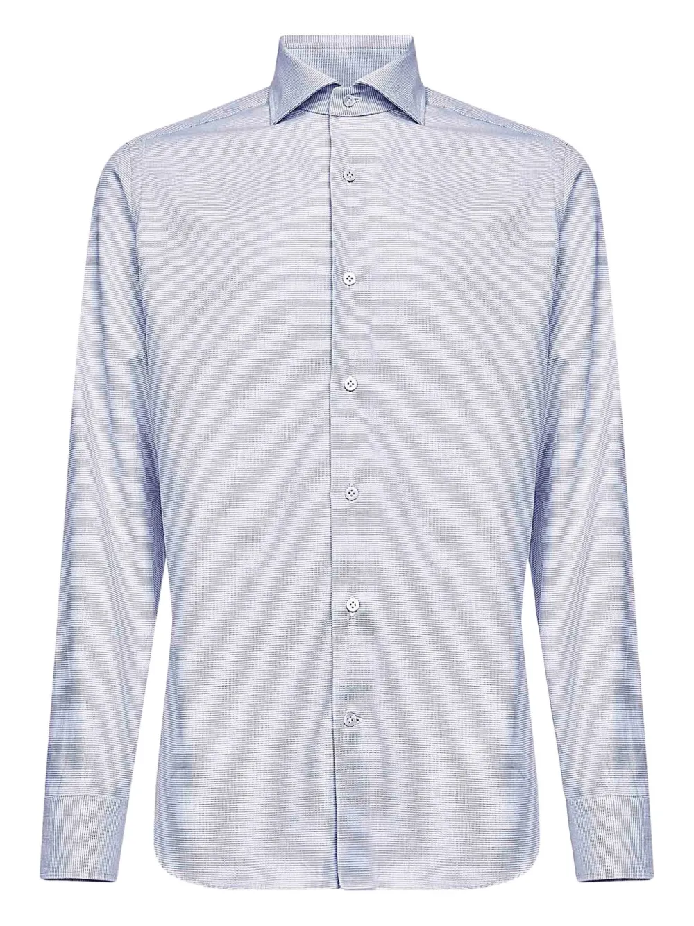 D4.0 camisa con botones en jacquard | azul | Image 1