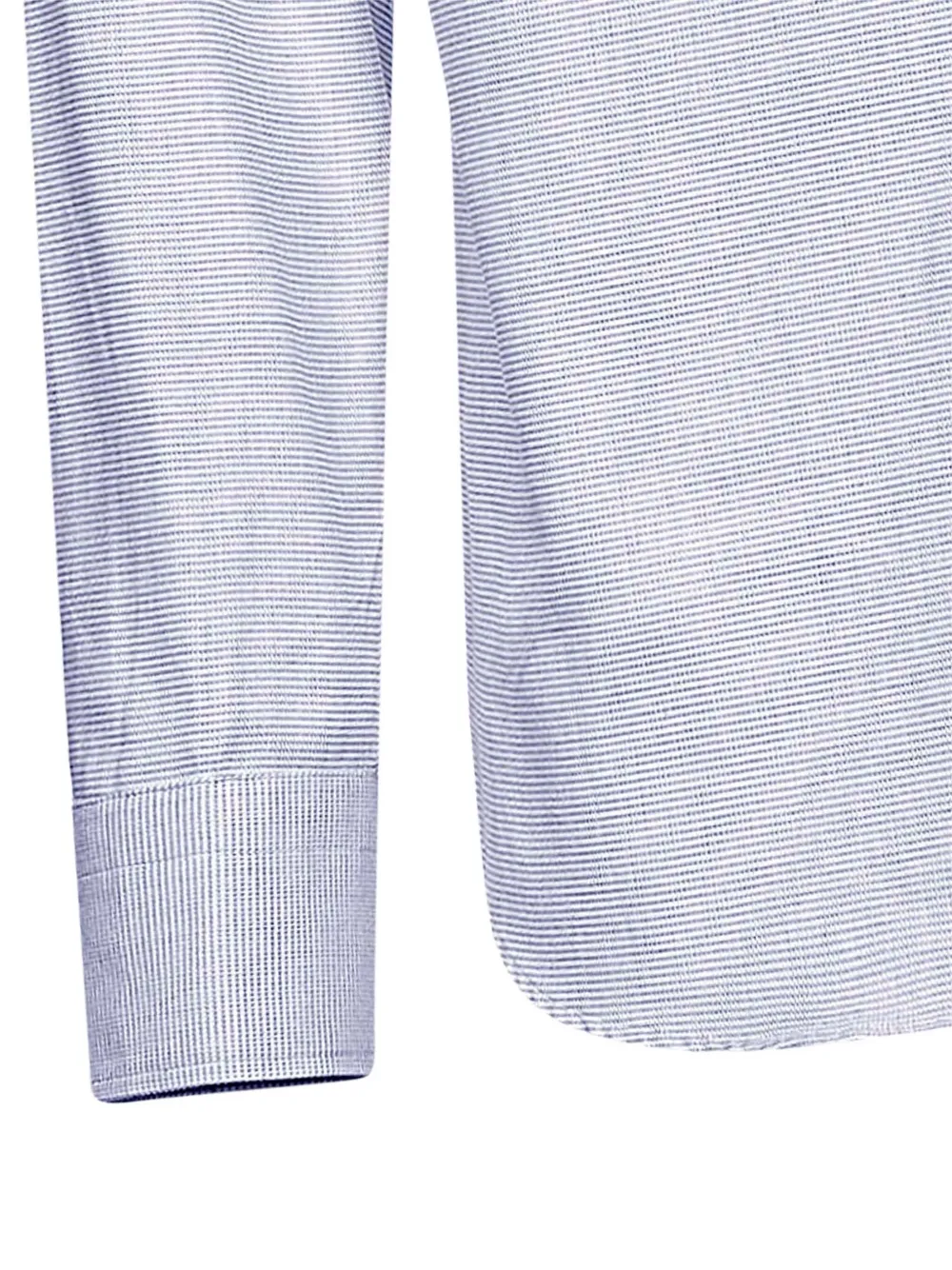 D4.0 Overhemd met knopen en jacquard Blauw