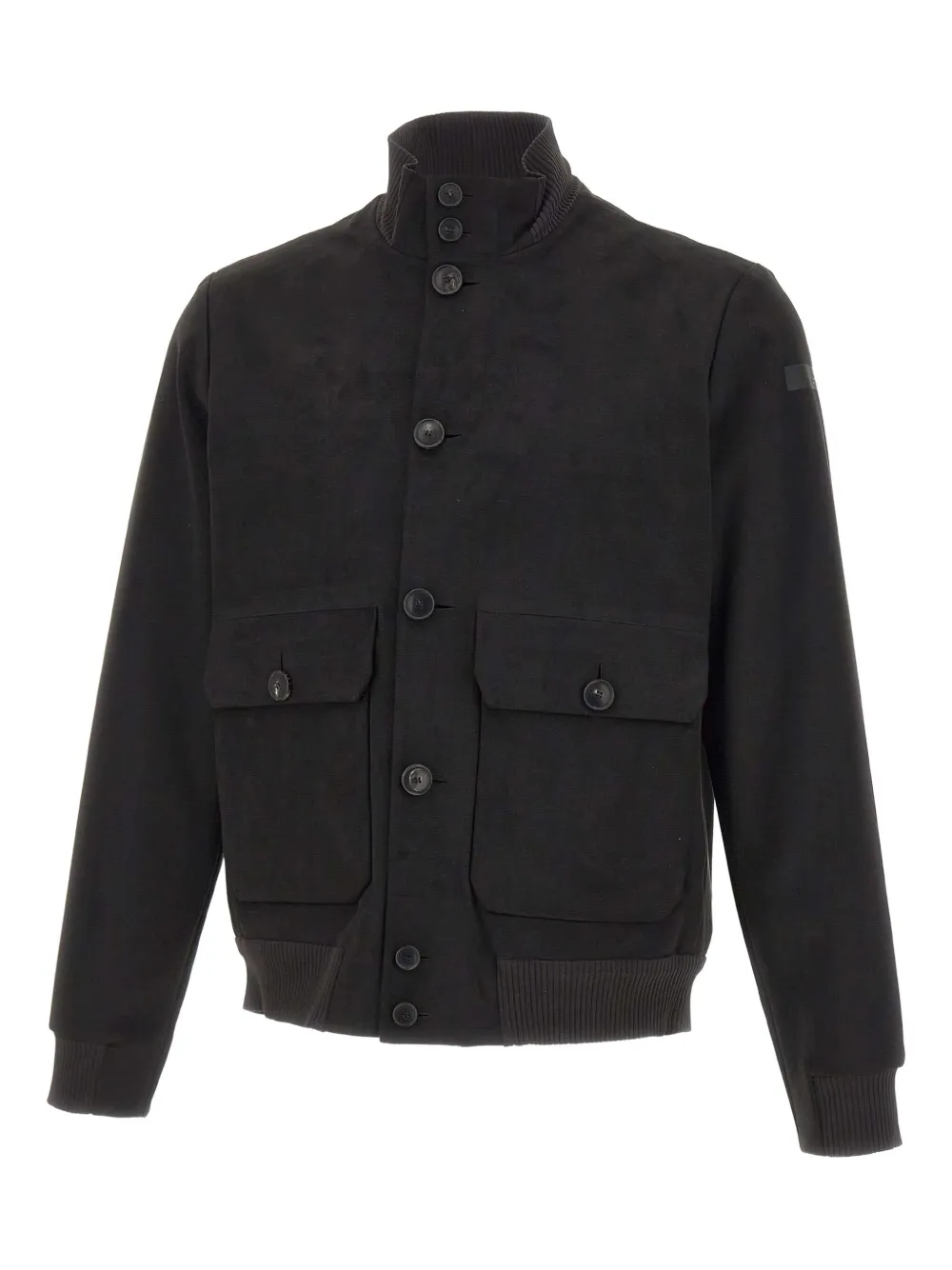 RRD chamarra con bolsillos y solapa | negro | Image 1