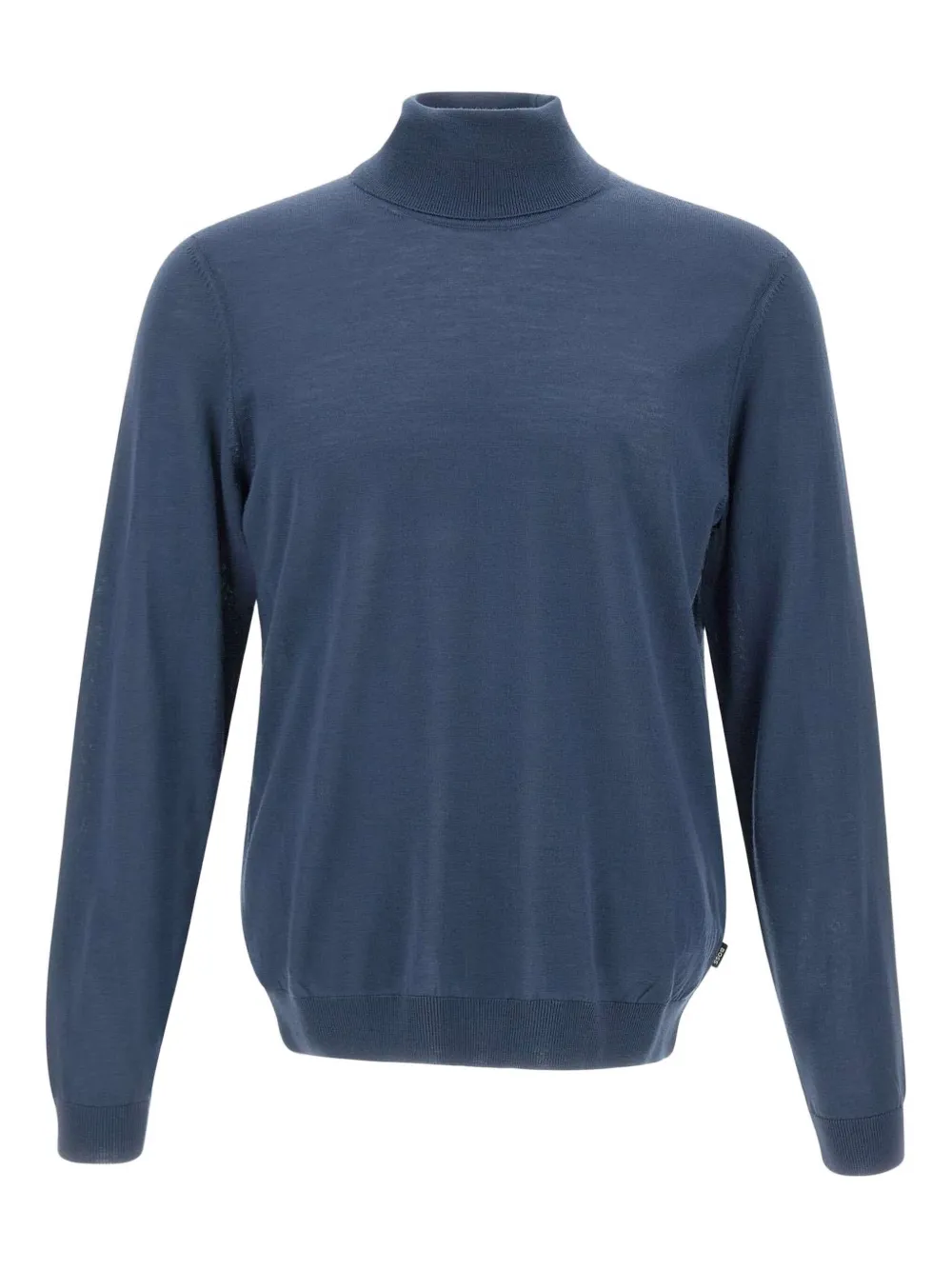 Hugo Boss Turtleneck Ribbed Sweater In Animal Print