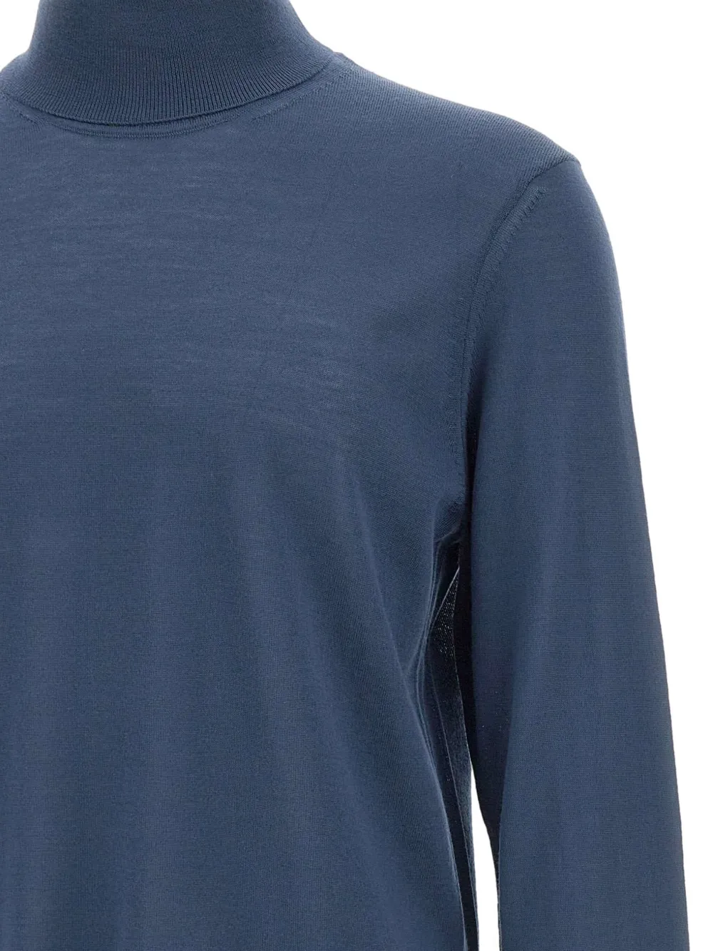 Hugo Boss Turtleneck Ribbed Sweater In Animal Print