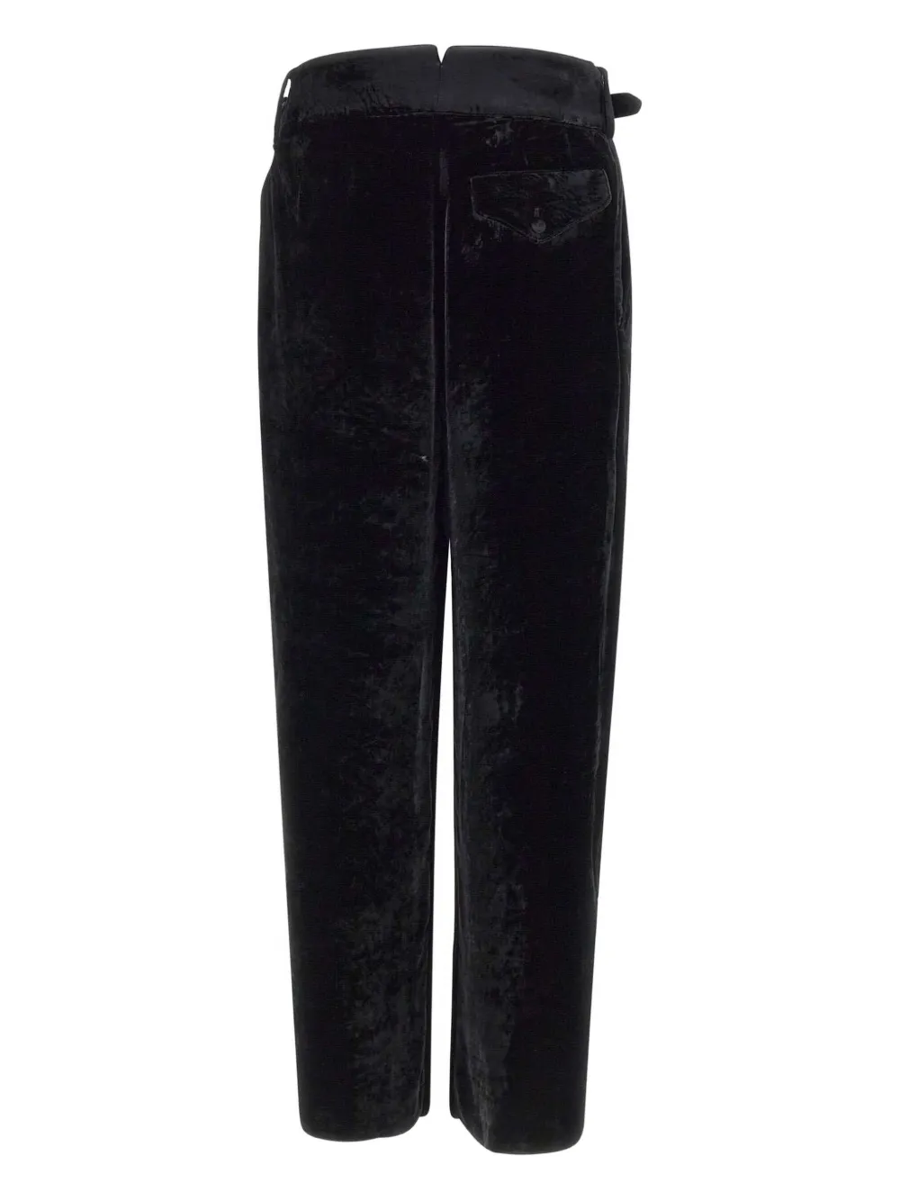 Emporio Armani buckle-detail trousers - Zwart