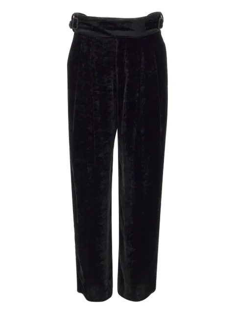 Emporio Armani buckle-detail trousers