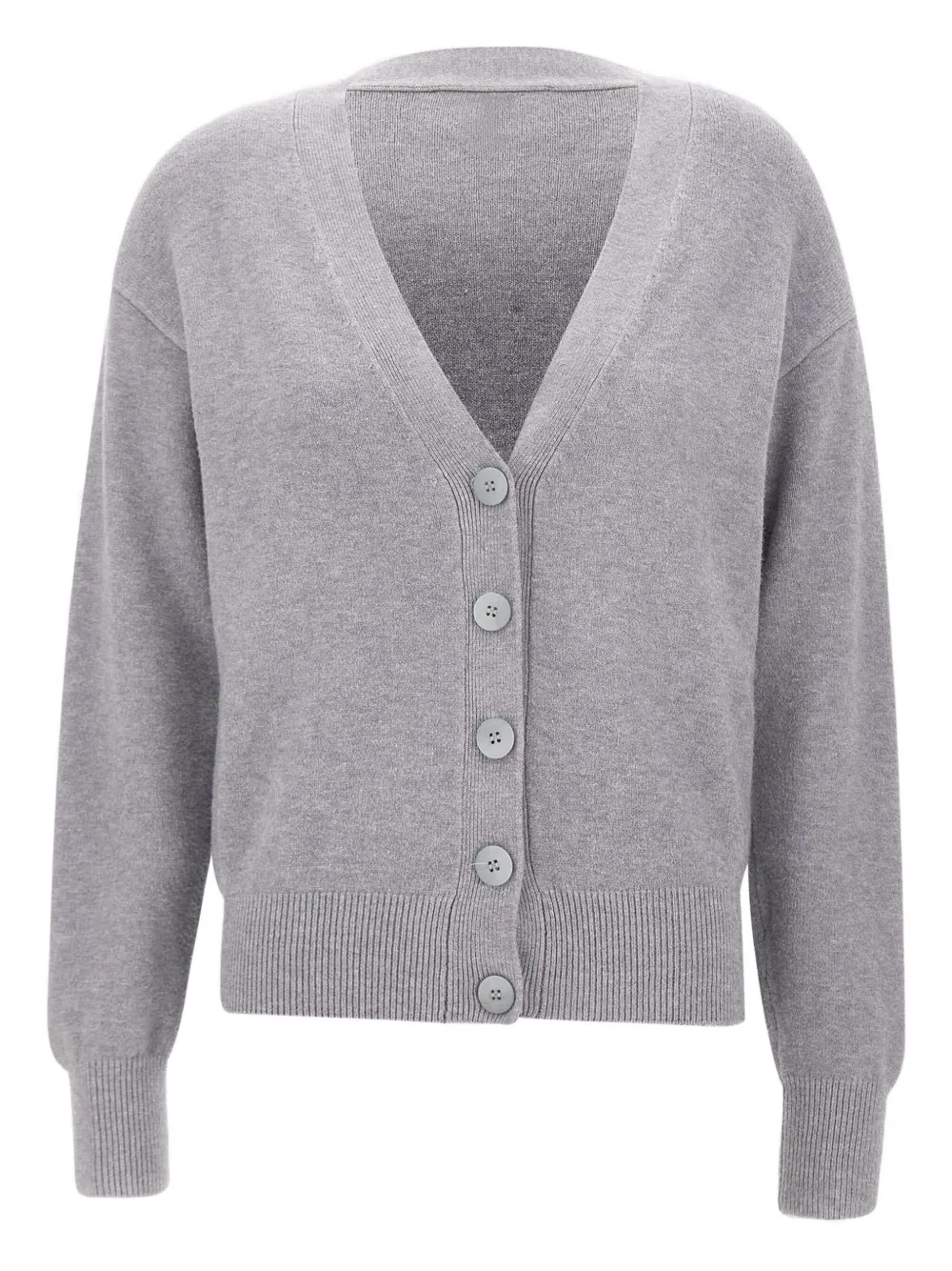 kaos cárdigan de canalé con botones | gris | Image 1