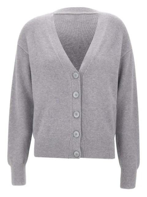 kaos button ribbed cardigan