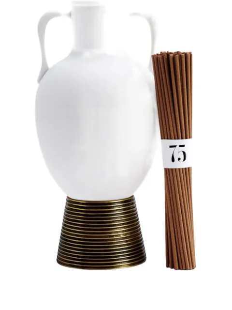 L'Objet ribbed handle incense holder