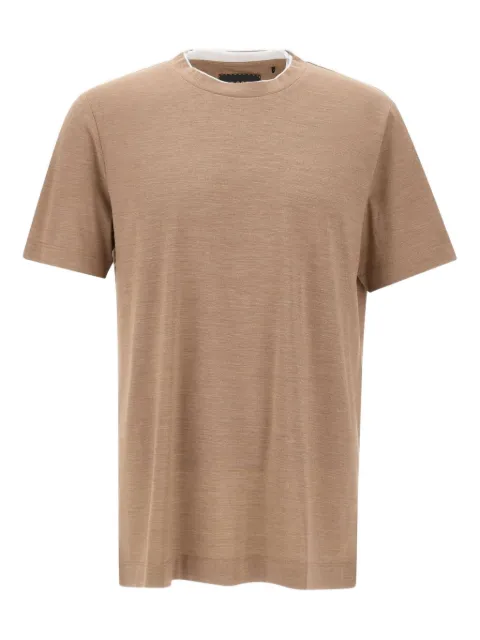 BOSS overlay crew neck t-shirt
