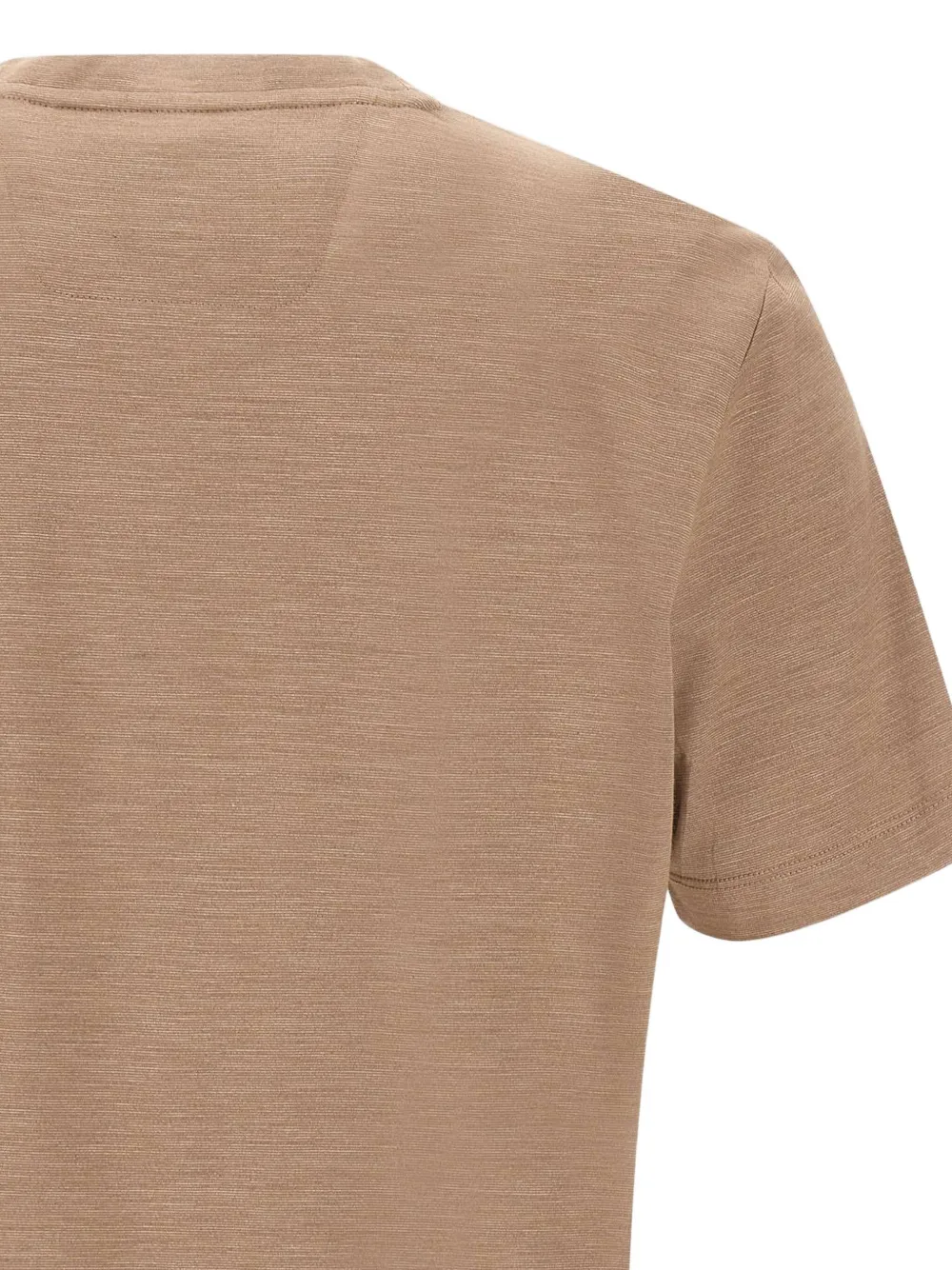 BOSS Overlay T-shirt met ronde hals Beige
