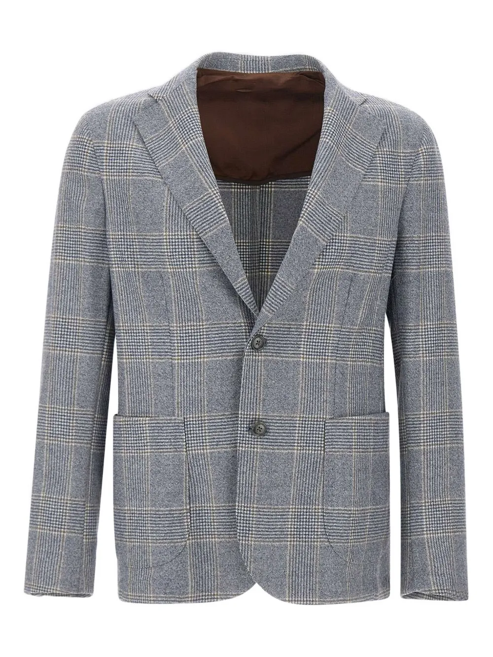 Barba checked two-button blazer | gris | Image 1
