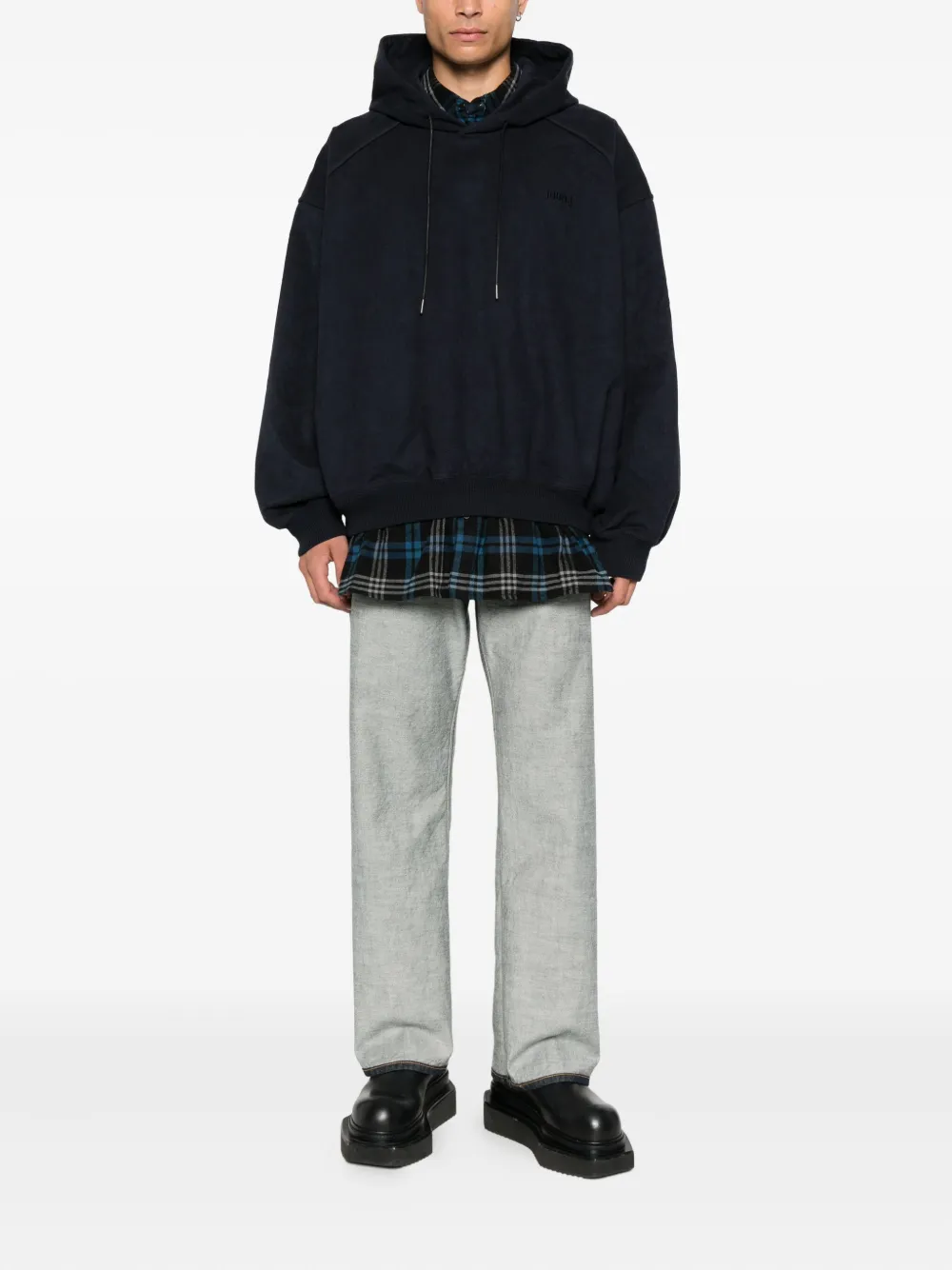 Juun.J logo-embroidered hoodie | Hoodies | Image 2