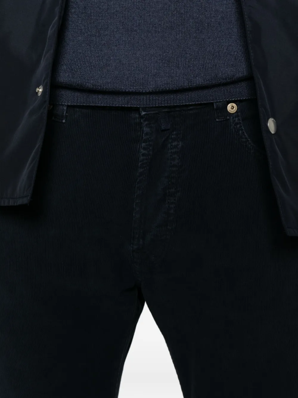 Incotex Broek met zak Blauw