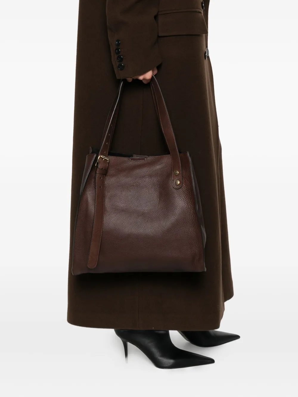 AGL Shopper met gesp - Bruin