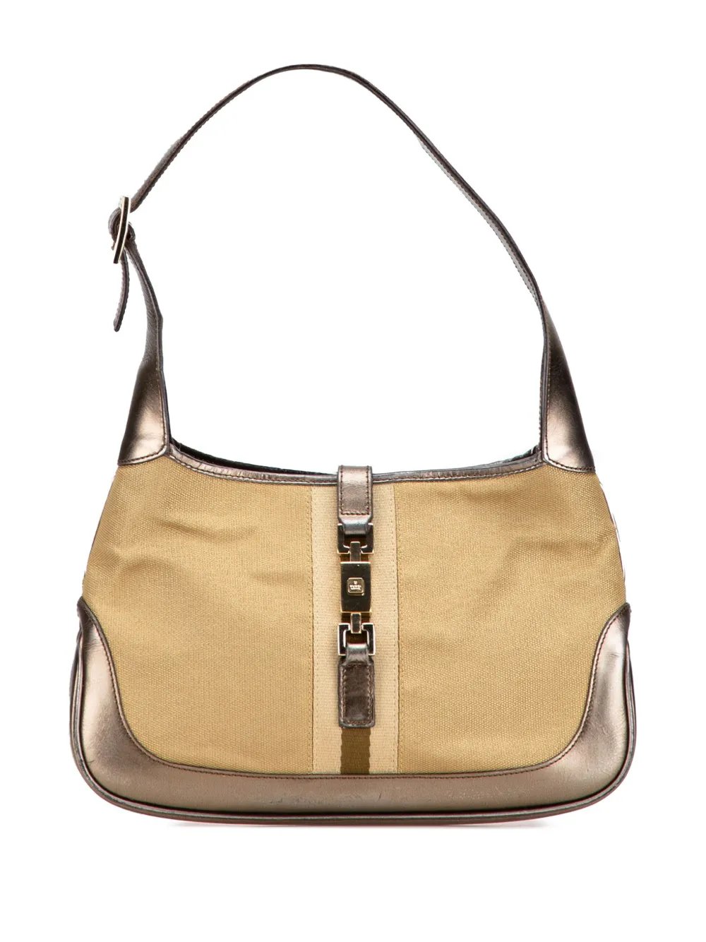 Gucci Pre-Owned 2000-2015 Canvas Web Jackie shoulder bag - Marrone