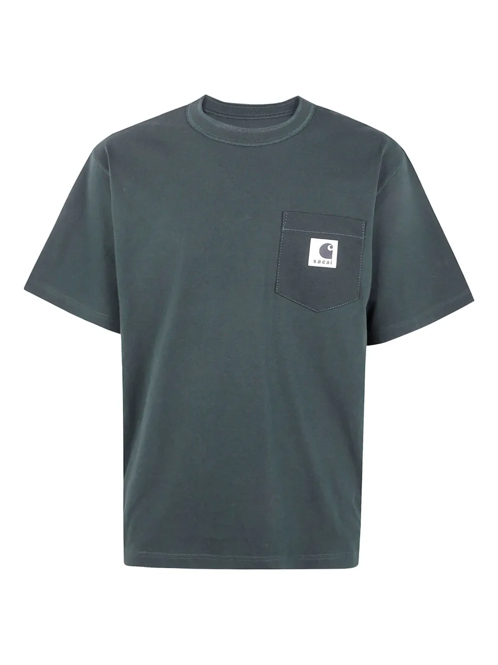 sacai pocket T-shirt - グレー sacai pocket T-shirt - グレー