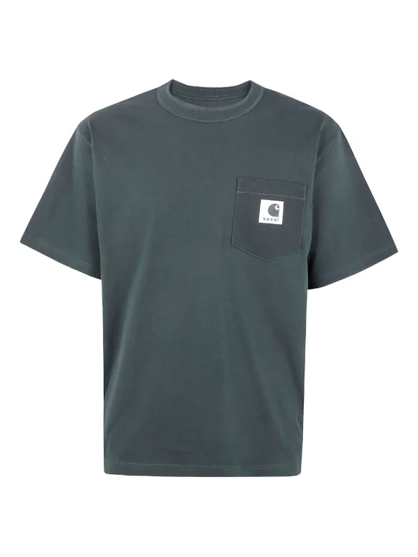 Sacai Pocket T-shirt | Grey | FARFETCH AU