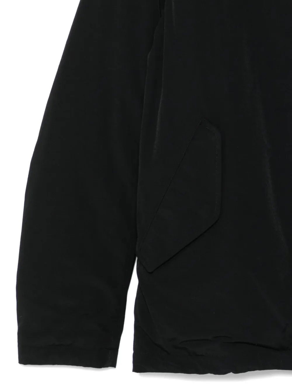 Attachment High-neck Lightweight Jacket In Black