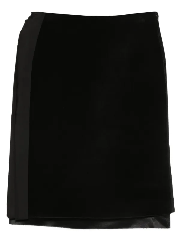 Jil Sander レイヤード スカート | ブラック | FARFETCH JP