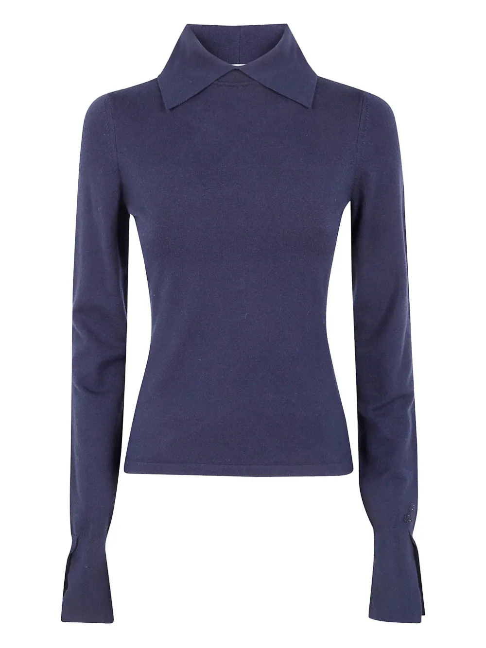 Blugirl Mix Viscose Shirt Neck Sweater In Multi