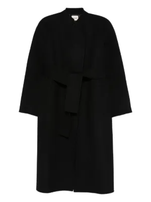 Chloé wool-blend Hooded Cape | Black | FARFETCH