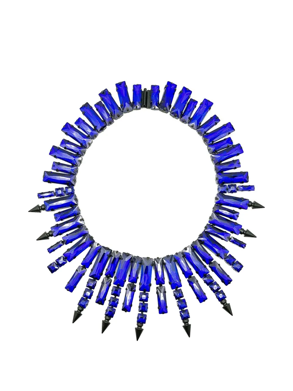 Jennifer Gibson Jewellery Colletto con borchie anni 2000 - Blu
