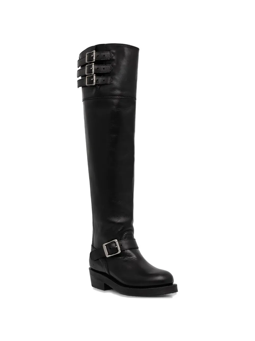 Polo Ralph Lauren 39mm buckle strap boots Zwart