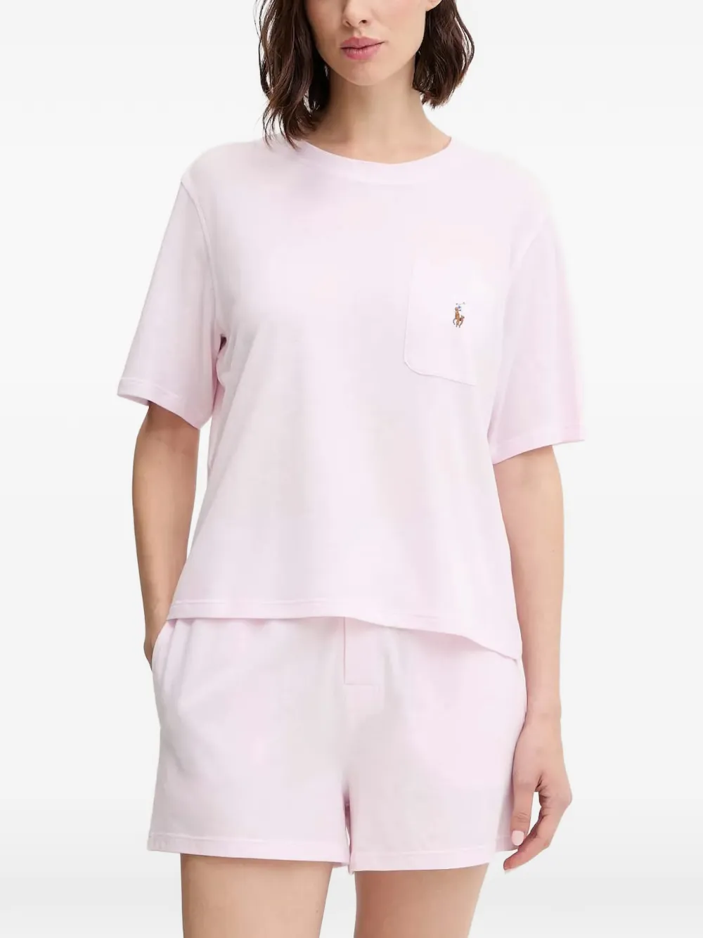 Polo Ralph Lauren pocket logo pyama set – Pink
