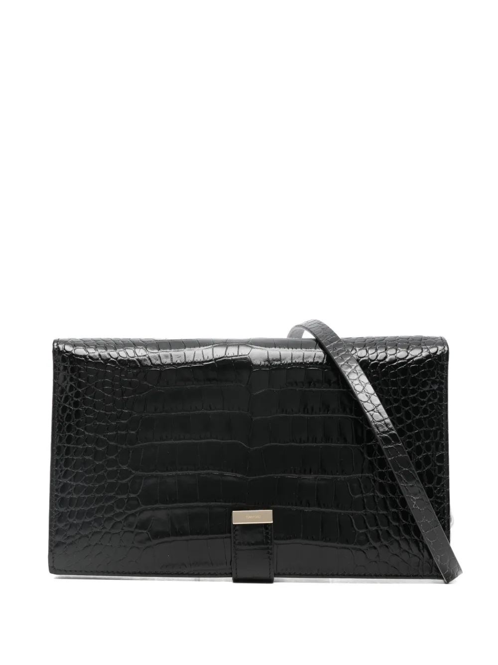 TOM FORD croc-effect wallet - Nero