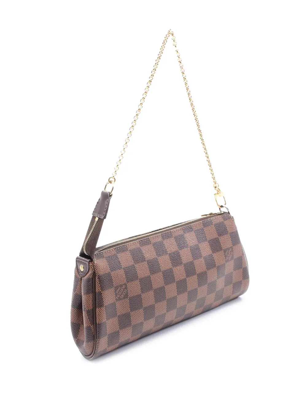 Pre-owned Louis Vuitton 2011 Damier Ebene Eva Satchel In Brown
