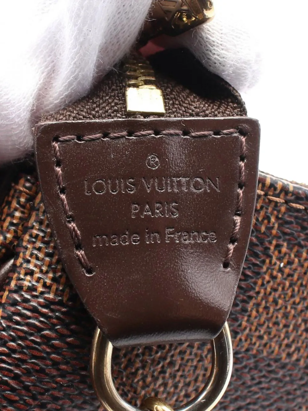 Pre-owned Louis Vuitton 2011 Damier Ebene Eva Satchel In Brown