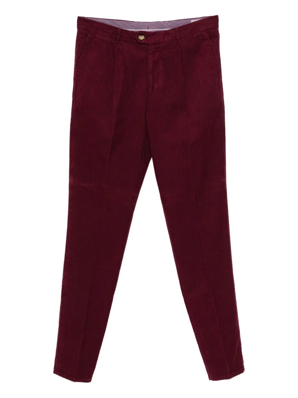 Brunello Cucinelli pleated corduroy trousers | Red | Image 1