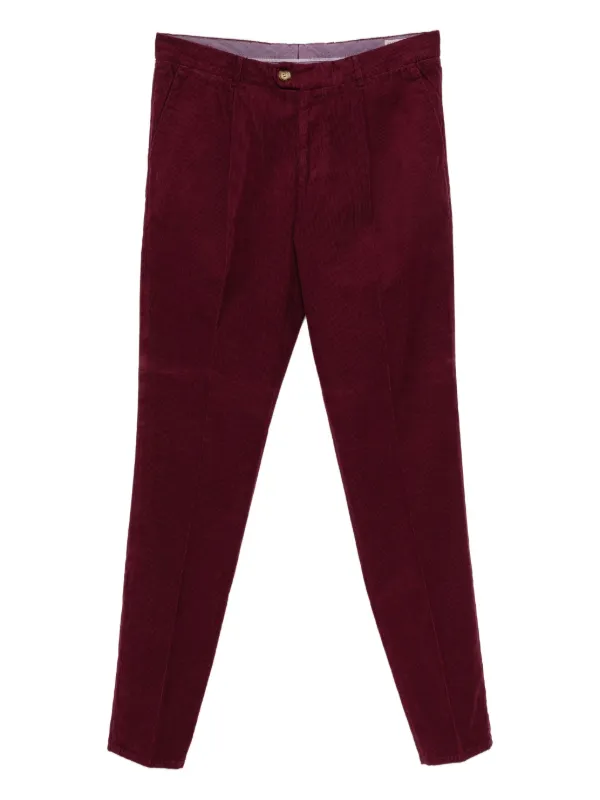 Brunello Cucinelli コーデュロイ パンツ | レッド | FARFETCH JP