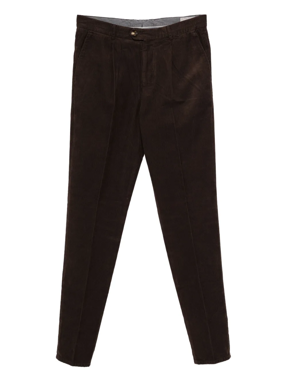 Brunello Cucinelli pleated corduroy trousers | Brown | Image 1