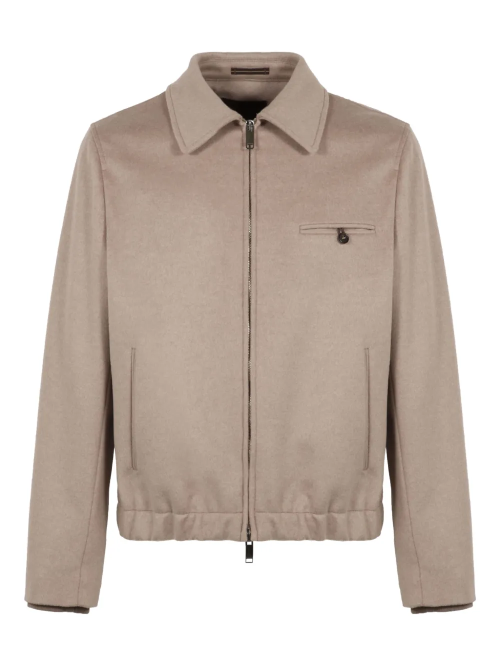 slowear zip bomber jacket | Neutrals | Image 1