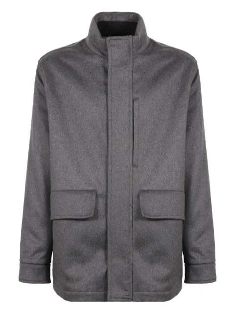 slowear buttoned flap pocket coat