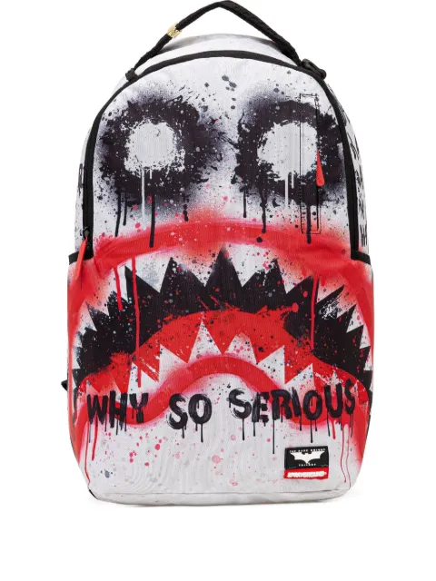 Sprayground shark-print backpack