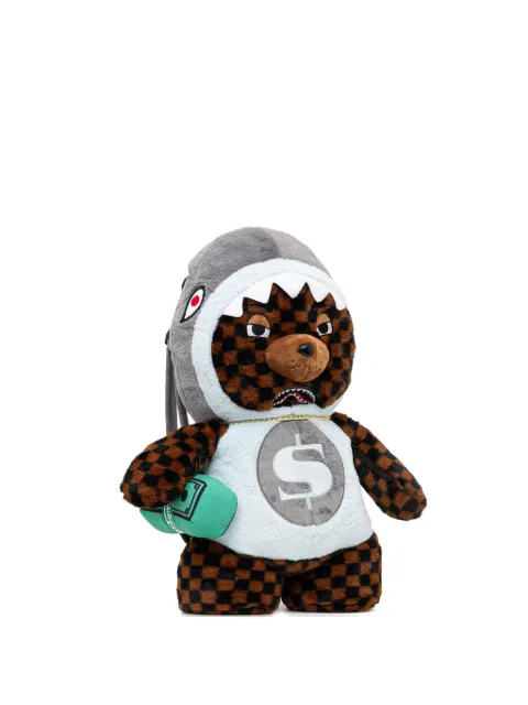 Sprayground bear-shape dollar-detail backpack